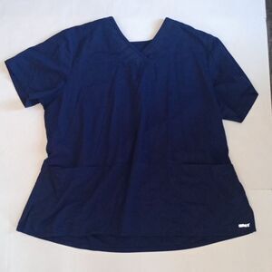 Women's 3X Dark Blue Grey's Anatomy BARCO Active Scrubs V-Neck Scrub Top Medical